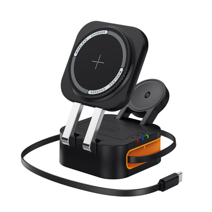 Magasafe Magnetic Phone Holder Three-in-one Desktop Wireless Charger