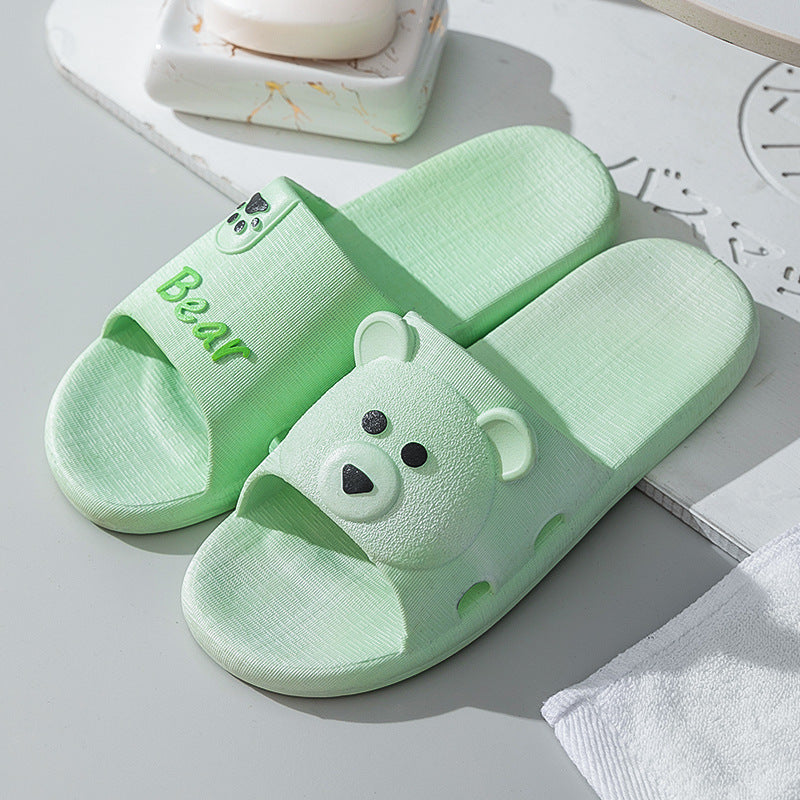 Non Slip Wear Resistant Bathroom Cartoon Soft Bottom Sandals