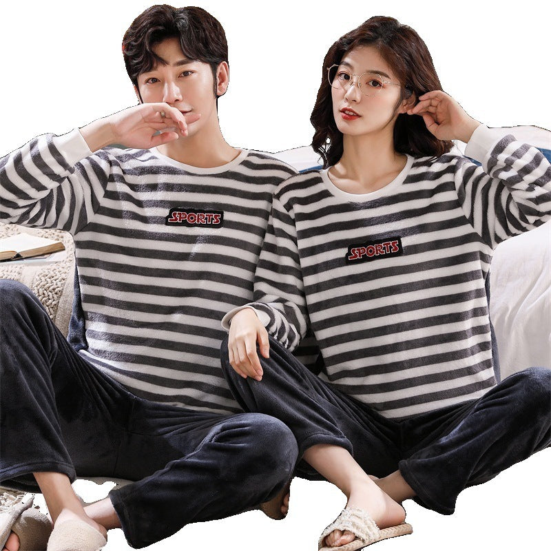 Warm And Cute Loose Home Wear Men's And Women's Suits