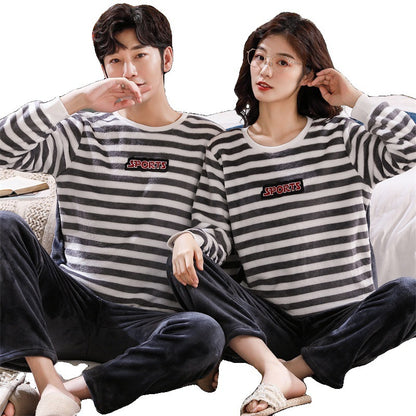 Warm And Cute Loose Home Wear Men's And Women's Suits