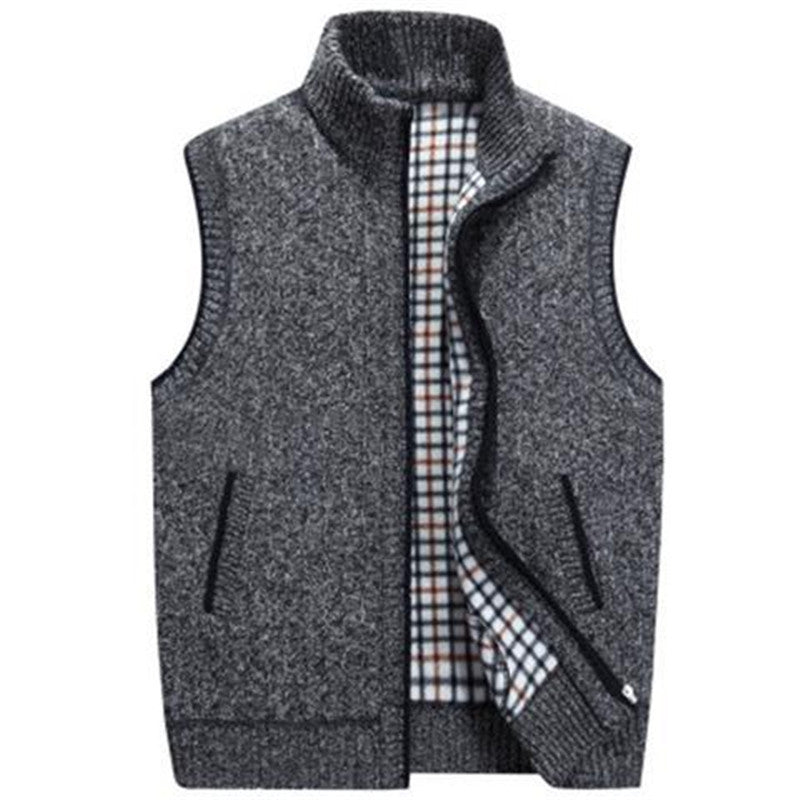 Middle-aged And Elderly Dad Dress Knitted Jacket