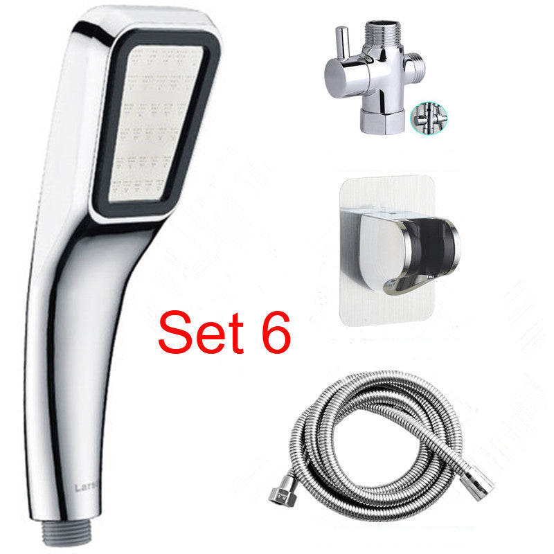 Hand-held pressurized shower