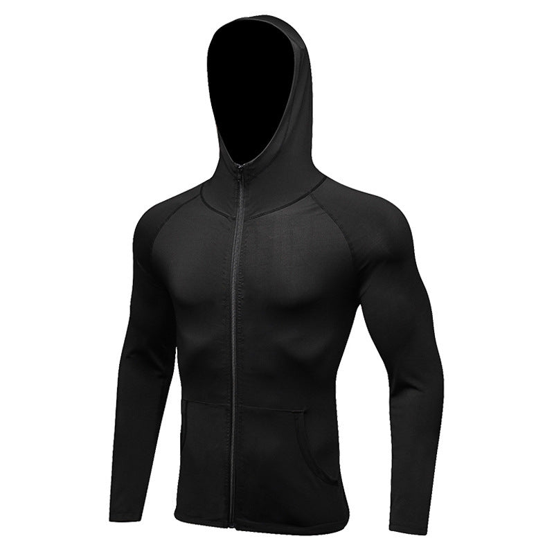 Fitness Running Training Long Sleeve Zipper Casual Hoodie Quick-Drying Jacket