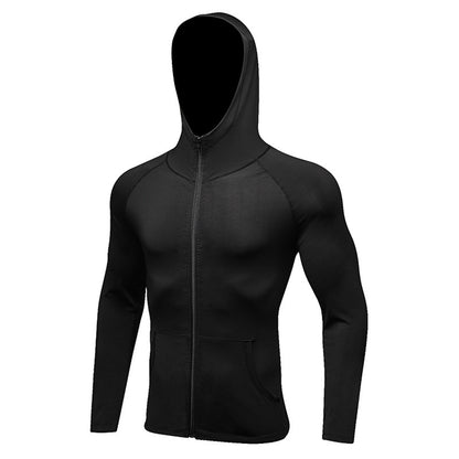 Fitness Running Training Long Sleeve Zipper Casual Hoodie Quick-Drying Jacket