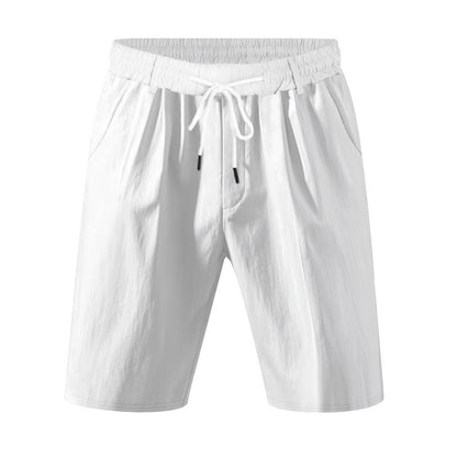 American Casual Men's Linen Summer Breathable Tether Beach Shorts