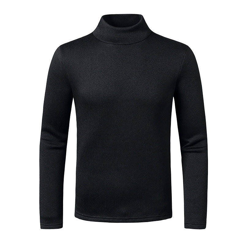 New European And American Men's High Neck Sweater For Warmth