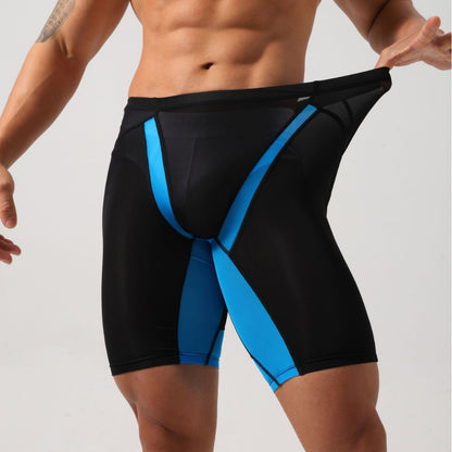 Men's Fitness Tight Shorts Quick-drying Ice Silk