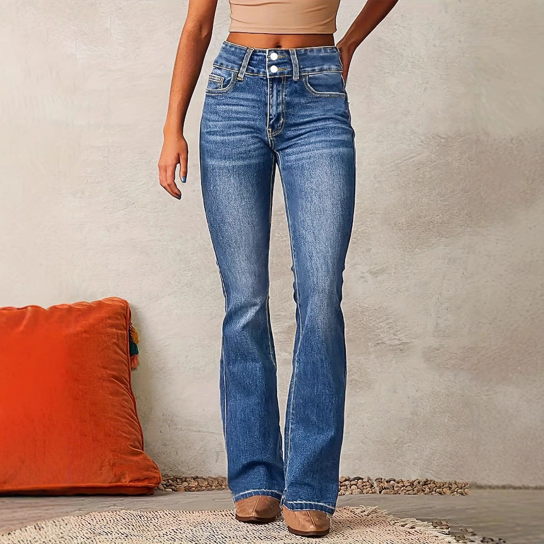 New Washed Street Skinny Retro Stretch Jeans Women's Clothing