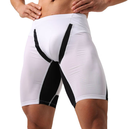 Men's Fitness Tight Shorts Quick-drying Ice Silk