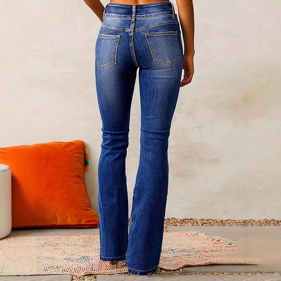 New Washed Street Skinny Retro Stretch Jeans Women's Clothing