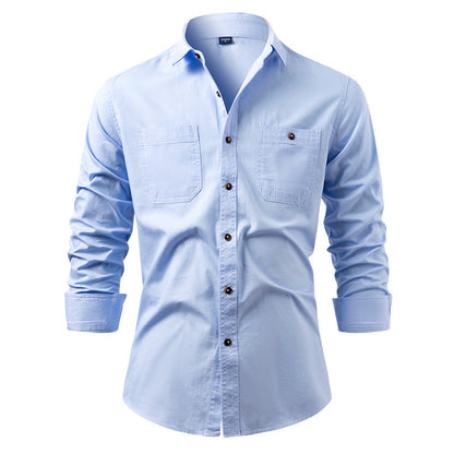 American Retro Denim Shirt Men's Cotton