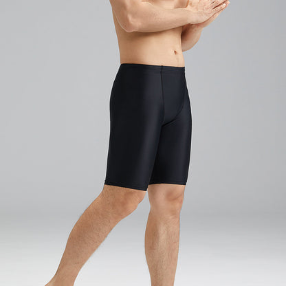 Tight Breathable Brocade Men's Swimming Trunks