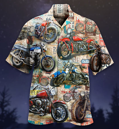 Fashion Bus Pattern Summer Men's Casual Shirt