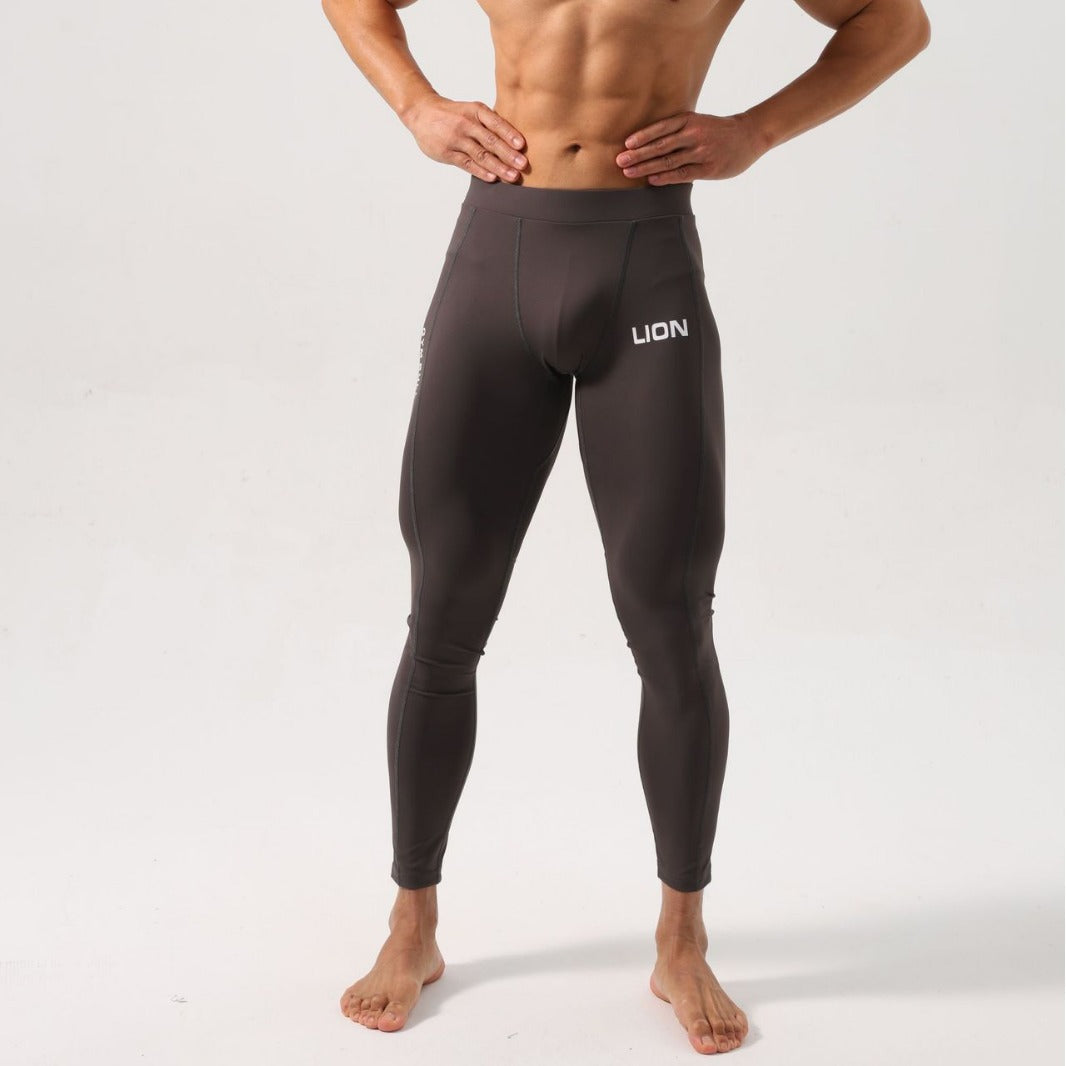 Men's Stretch Sports Solid Color Fitness Tights