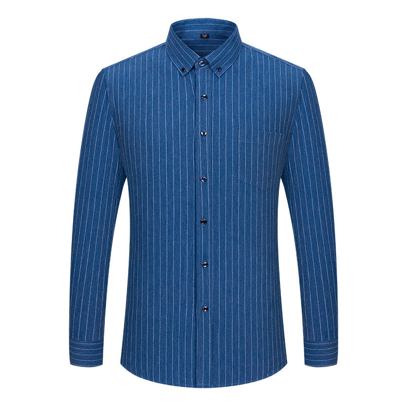 Brushed Yarn-dyed Plaid Business Casual Shirt