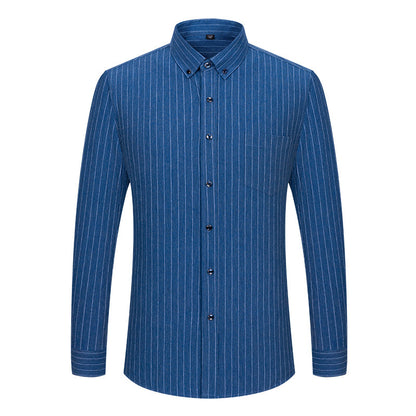 Brushed Yarn-dyed Plaid Business Casual Shirt