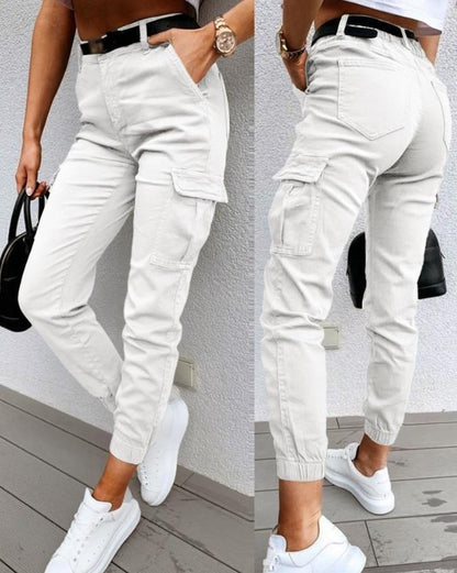 Women's Tappered Work Clothes Trousers