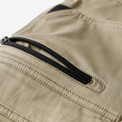 Men's Solid Color Straight Stretch Military Trousers