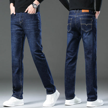 Men's Casual Loose Straight High Stretch Jeans