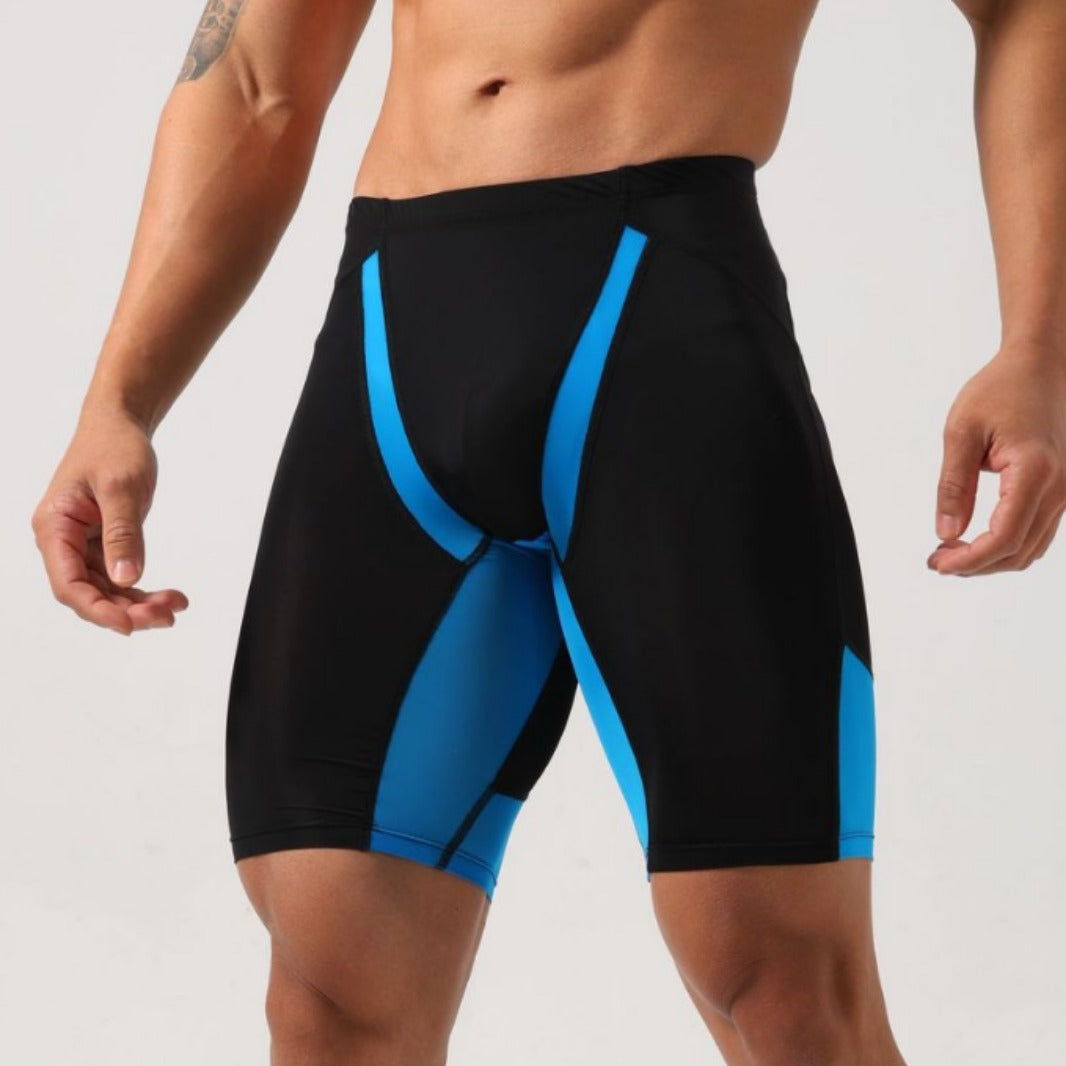 Men's Fitness Tight Shorts Quick-drying Ice Silk