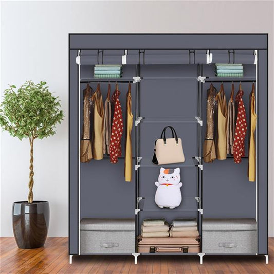 Non Woven Wardrobe With 5 Layers And 9 Compartments