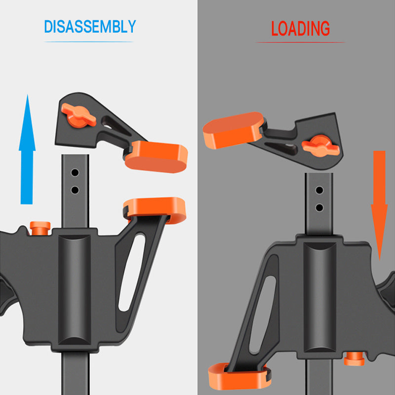 Two-way Fixed F-clamp Woodworking Quick Fixture