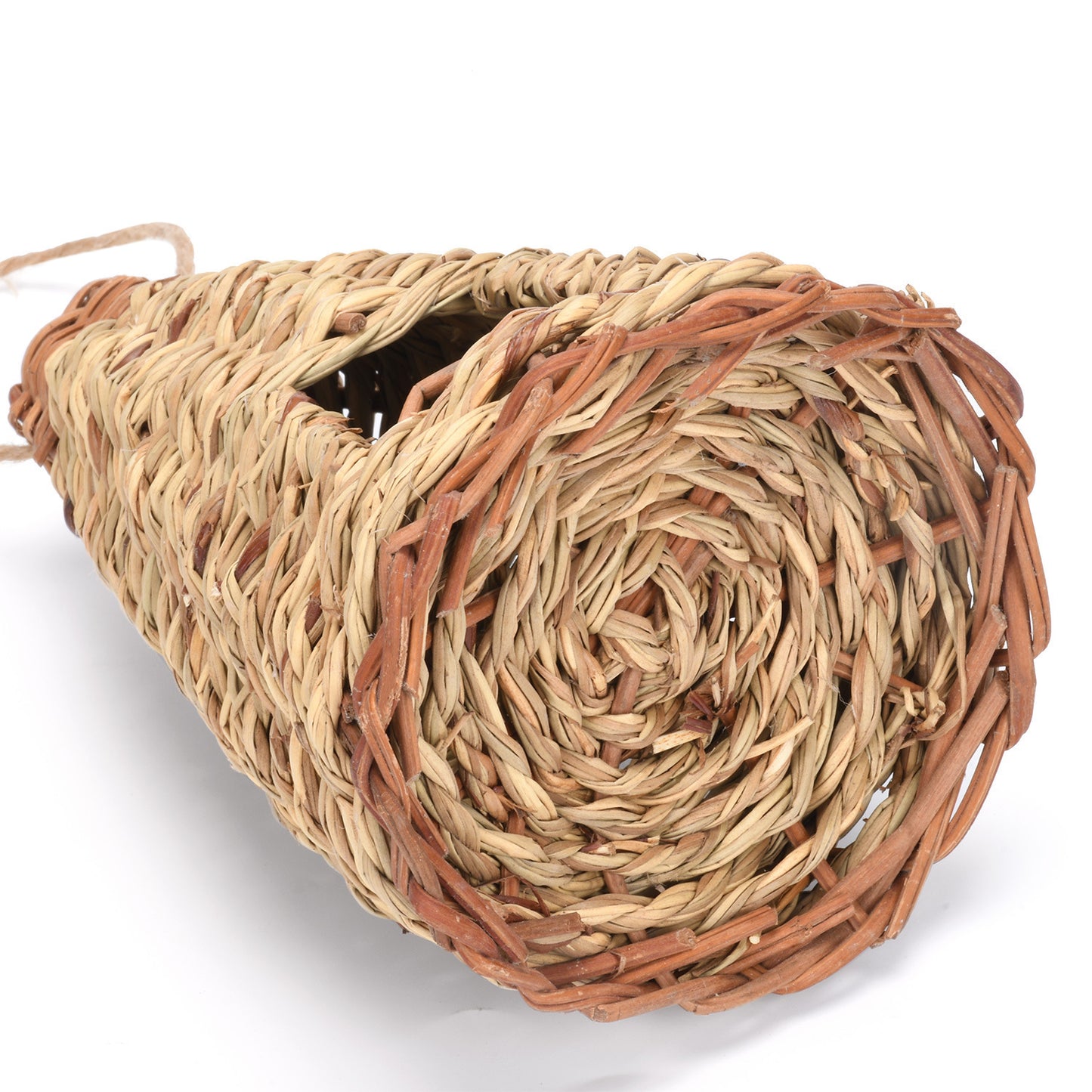 Creative Flat Bottomed Grass Woven Bird's Nest Horticultural Decoration