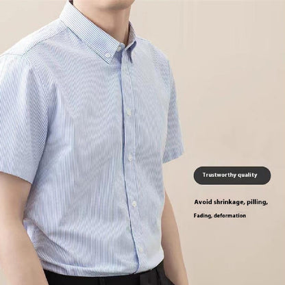 Autumn Striped Shirt Men's Business Casual