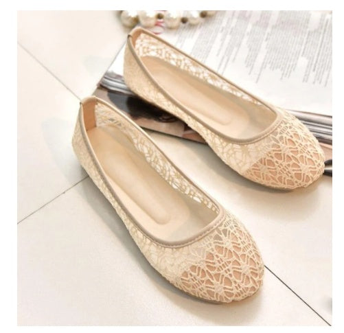 Hollow Breathable Lace Mesh Shoes For Women