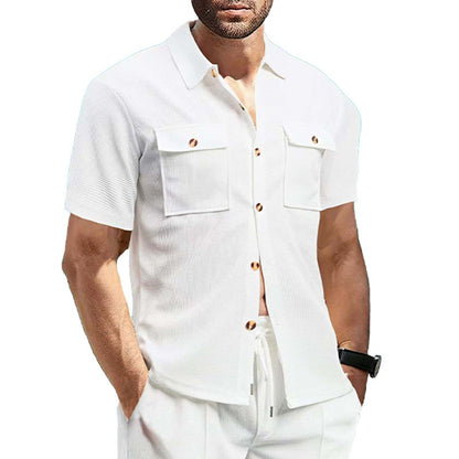 Men's Summer American Leisure Cargo Shirt