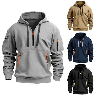 Sweat Homme Zip Multi-poches Sports