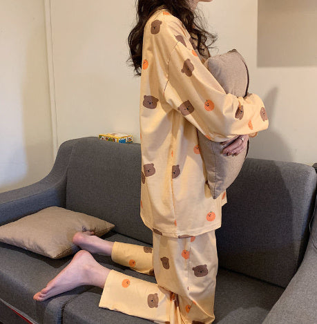 Long Sleeve Autumn Ins Two-piece Homewear Suit