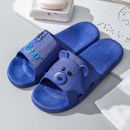 Non Slip Wear Resistant Bathroom Cartoon Soft Bottom Sandals