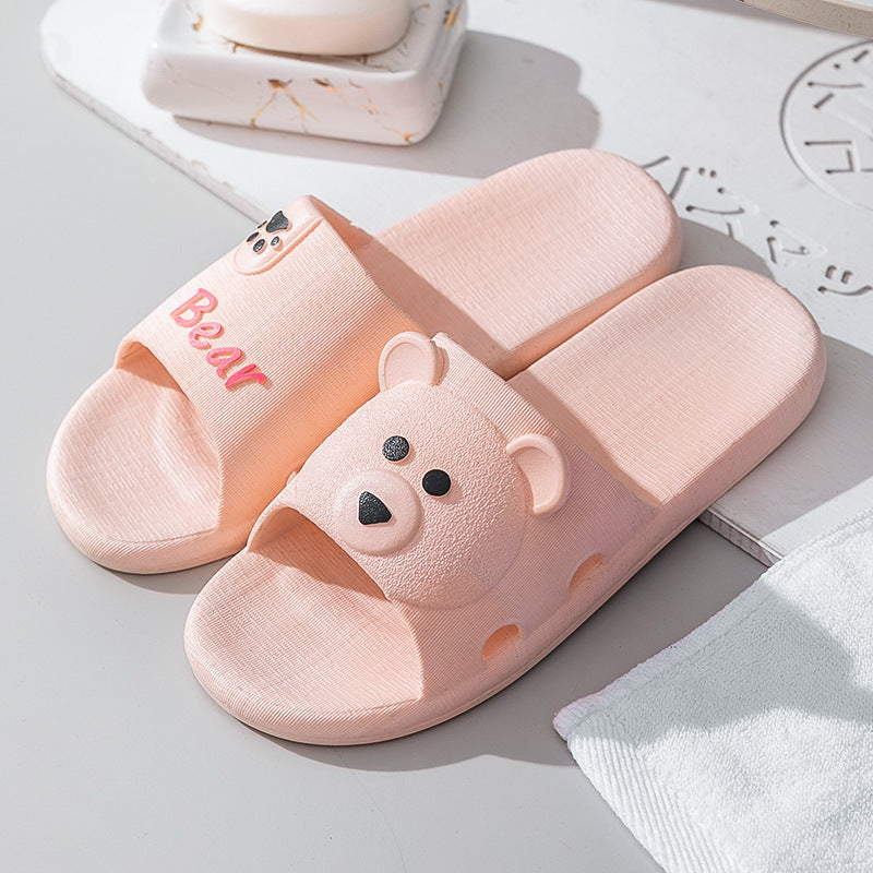 Non Slip Wear Resistant Bathroom Cartoon Soft Bottom Sandals