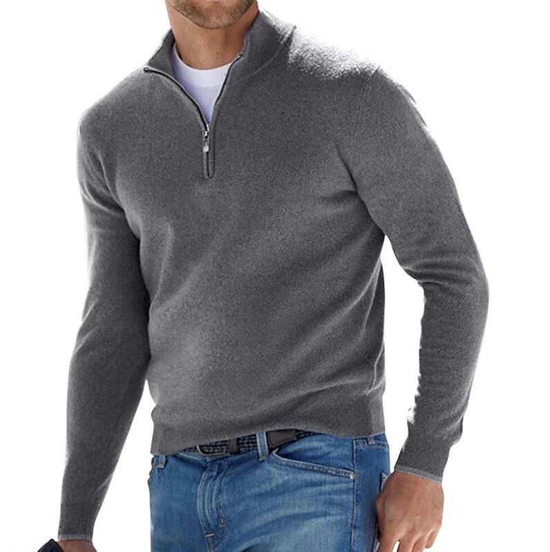 Men's European And American Long-sleeved Cashmere Undershirt