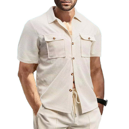 Men's Summer American Leisure Cargo Shirt