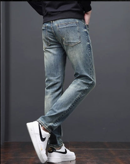 Slim Straight Elastic Business Light Luxury Casual Men's