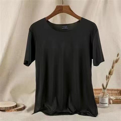 Ice Silk Quick Drying Clothes Sportswear Men's Stretch Short Sleeve T-shirt