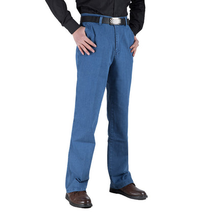 Men's Plus Size High Waist Loose Straight Pants