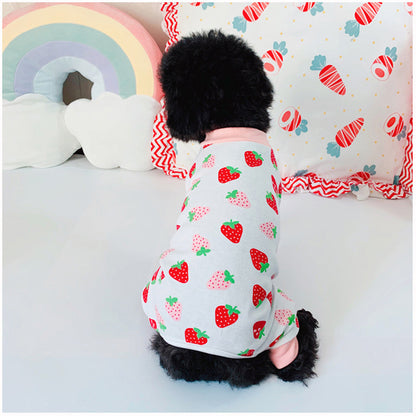 Pet Pure Cotton Cat Strawberry Clothes Sweater