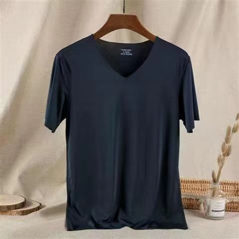 Ice Silk Quick Drying Clothes Sportswear Men's Stretch Short Sleeve T-shirt