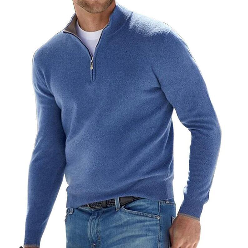 Men's European And American Long-sleeved Cashmere Undershirt