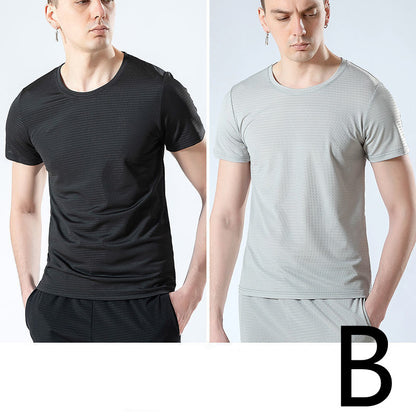 All-match Mesh Men's Short-sleeved Top