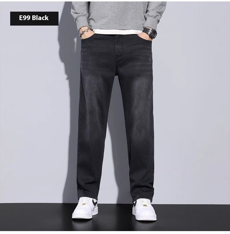 Jeans Loose Straight Casual Long Pants Men