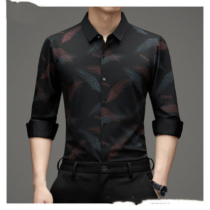 Long Sleeve Shirt Men's Trendy Non-ironing