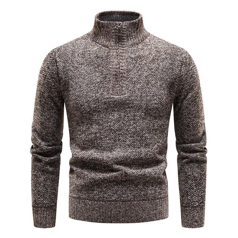 New Style Plush Men's Large High Neck Sweater