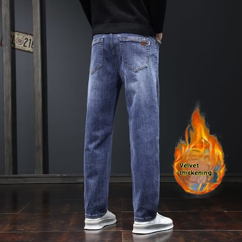 Jeans Loose Straight Casual Long Pants Men