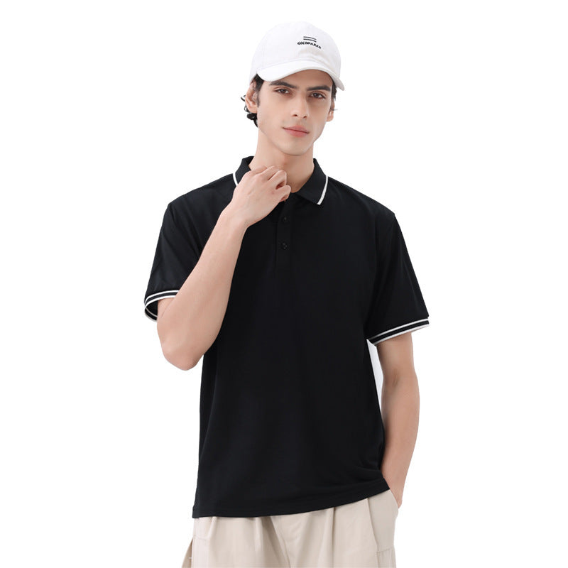 Men's Polo Shirt Lapel T-shirt Summer Short Sleeve