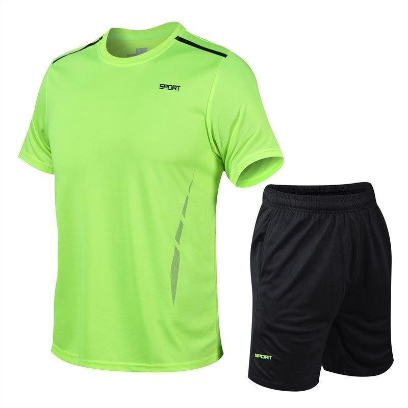 Sports Suit Loose Fitness Short Sleeve Men