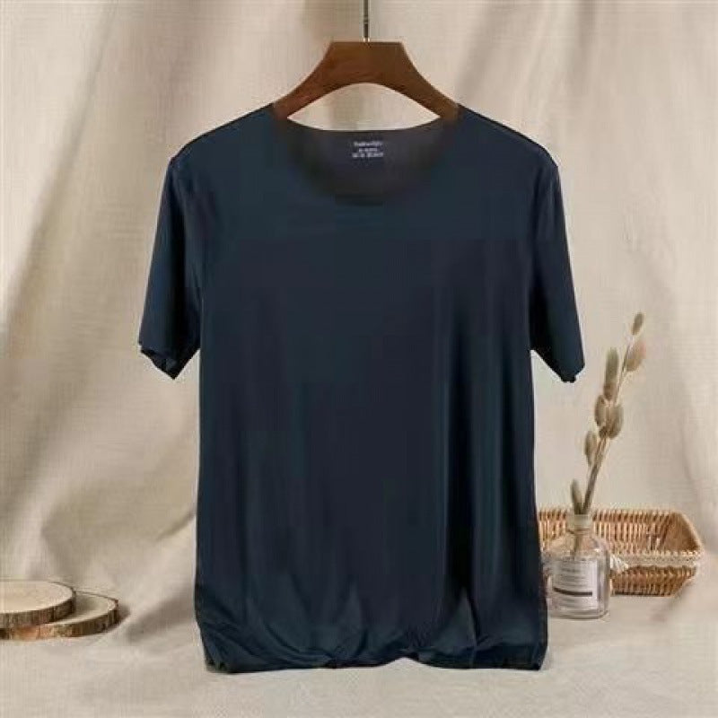 Ice Silk Quick Drying Clothes Sportswear Men's Stretch Short Sleeve T-shirt